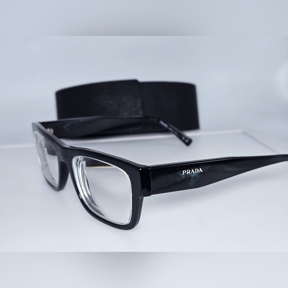 Prada Black Eyeglasses RX VPR 15Y 1AB 101 - Picture 11 of 11